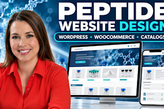 fda peptide website deisgn peptide website woocommerce peptide website store
