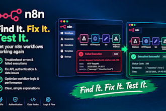 fix and debug your n8n workflows and API errors
