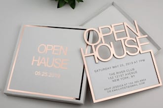 design luxury real estate open house invitation for realtors