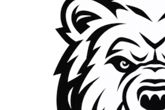 do modern minimalist line art or text logo design