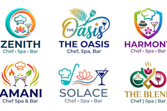 design a chef, spa, and bar logo