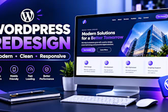 redisgn and coustmize modren wordpress website