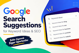 research google search suggestions for keyword ideas and SEO