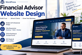 build financial advisor website consultant website finance, tax advisor website
