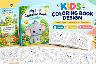 design kids coloring books and coloring pages for KDP