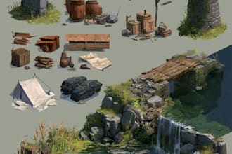 design game UI, game art, game icon game assets