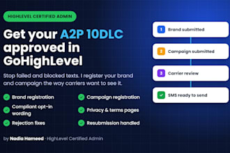 register your a2p 10dlc brand and campaign in gohighlevel
