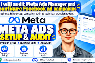 audit meta ads manager and configure facebook ad campaigns