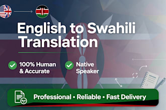 accurately translate english to swahili and swahili to english