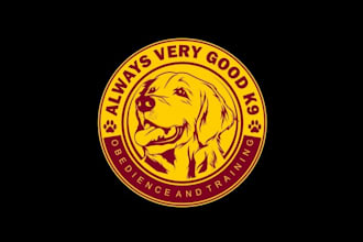 design animals dog pets care logo for you