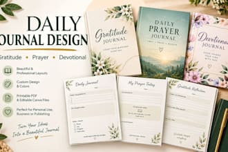 design daily journal gratitude journal prayer journal devotional journal