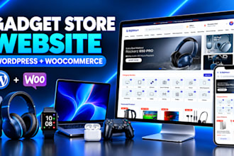 create a high converting gadget store website using wordpress and woocommerce