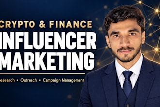 manage influencer marketing campaigns for crypto and fintech brands