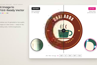 convert your ai image into a print ready vector file