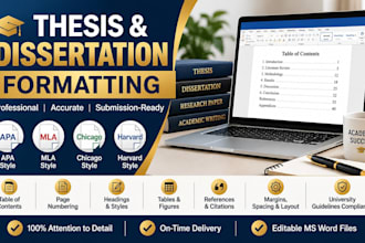 expert thesis  dissertation formatting quality work
