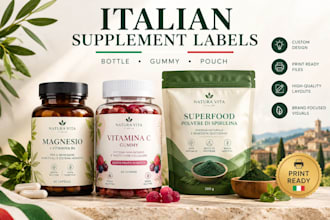 design elegant italian product packaging and sustainable label design