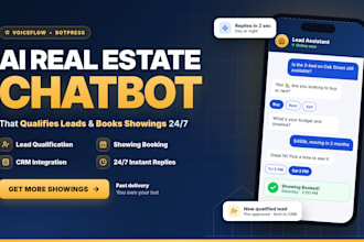 build a botpress or voiceflow ai chatbot that qualifies real estate leads