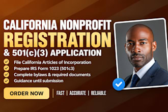 help register your california nonprofit and apply for 501c3 status