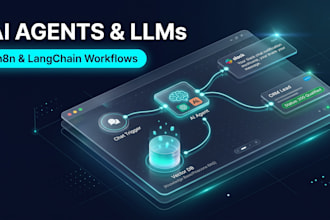 build custom n8n ai agents and langchain workflows