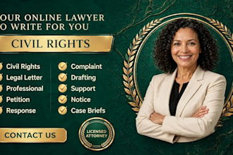 draft a professional civil rights complaint and legal complaint letter