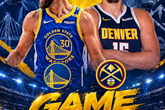design sports poster professional and high quality