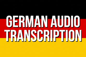 do accurate german and arabic audio or video transcription