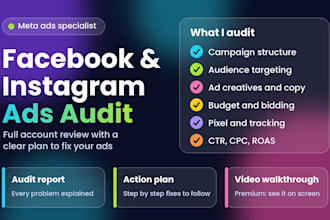 audit your meta ads campaigns and give clear action plan