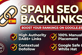 build premium spanish SEO backlinks to rank top on google spain