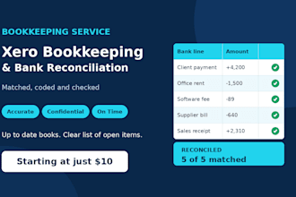 do xero bookkeeping and bank reconciliation for your business