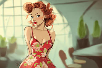 make a pin up girl and pin up girl