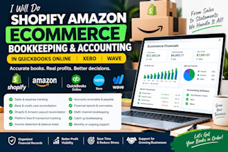 shopify amazon ecommerce bookkeeping accounting in quickbooks online xero wave