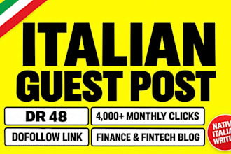 publish a dofollow guest post on an italian finance and fintech blog