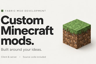 develop a custom minecraft fabric mod for your modpack or server