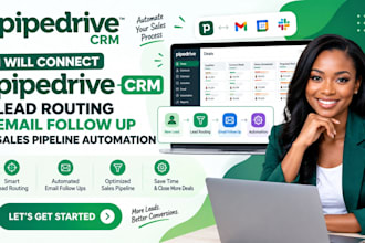 connect pipedrivecrm lead routing email follow up sales pipeline automation
