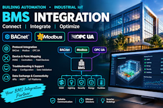 integrate bacnet, modbus and opc protocols for bms and iot systems