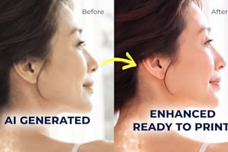 fix and upscale ai images for print ready use