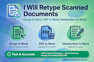 retype scanned image to word