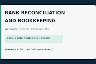 reconcile your bank statements and bookkeeping in excel