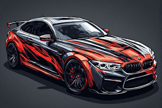 design custom car wraps and professional vehicle graphics