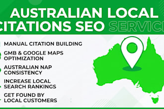 do high da australian local citations and business listings for gmb ranking
