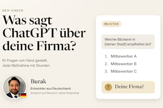 do a german GEO audit to check if chatgpt recommends your business
