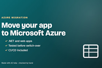 migrate your dotnet or web app to microsoft azure
