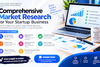 conduct comprehensive market research for your startup business