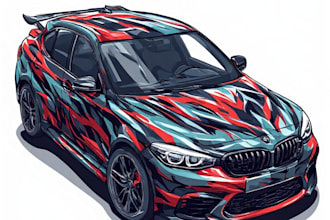 design unique vehicle wraps and car branding graphics