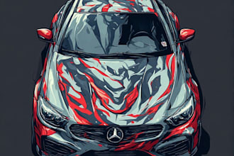 create modern car wrap designs for personal and commercial