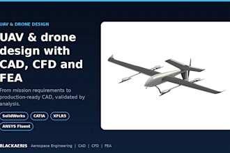 design your uav or drone in cad with cfd and fea analysis