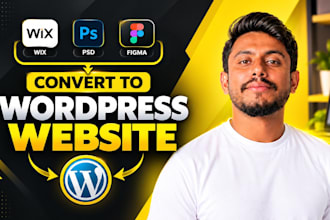 be your elementor pro expert, convert wix to wordpress, figma to wordpress