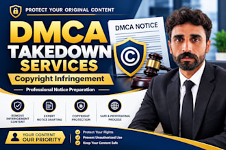 dmca takedown notice preparation for copyright infringement