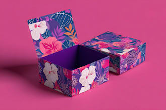 design box design, product packaging design, mailer box
