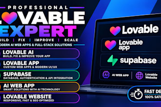 build a lovable ai website, web app and supabase integration